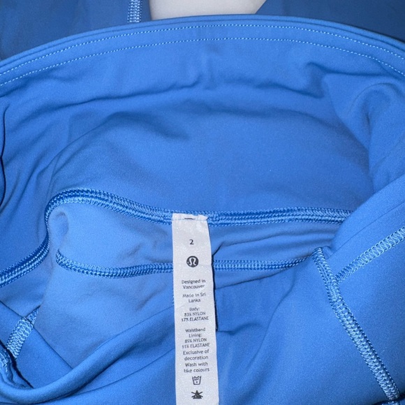 Lululemon Fast and Free Brushed High-Rise Tight- Blue Nile 28” - Picture 7 of 8